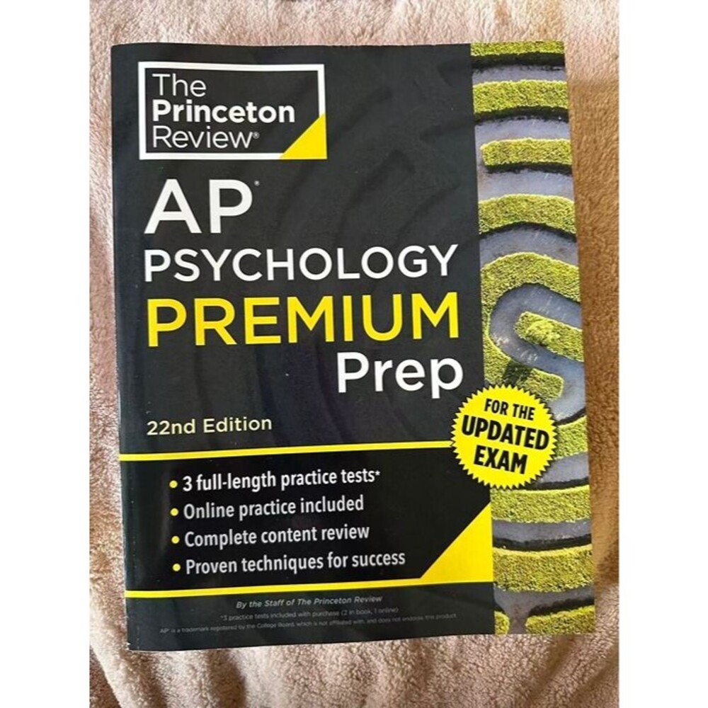 The Princeton Review AP Psychology Premium Prep 22nd Edition Textbook